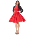 Belle Poque Red Color Pin Up Vestidos Vestido Retro Casual Robe 50s Vestido Vintage Vestido Verão BP000091-2